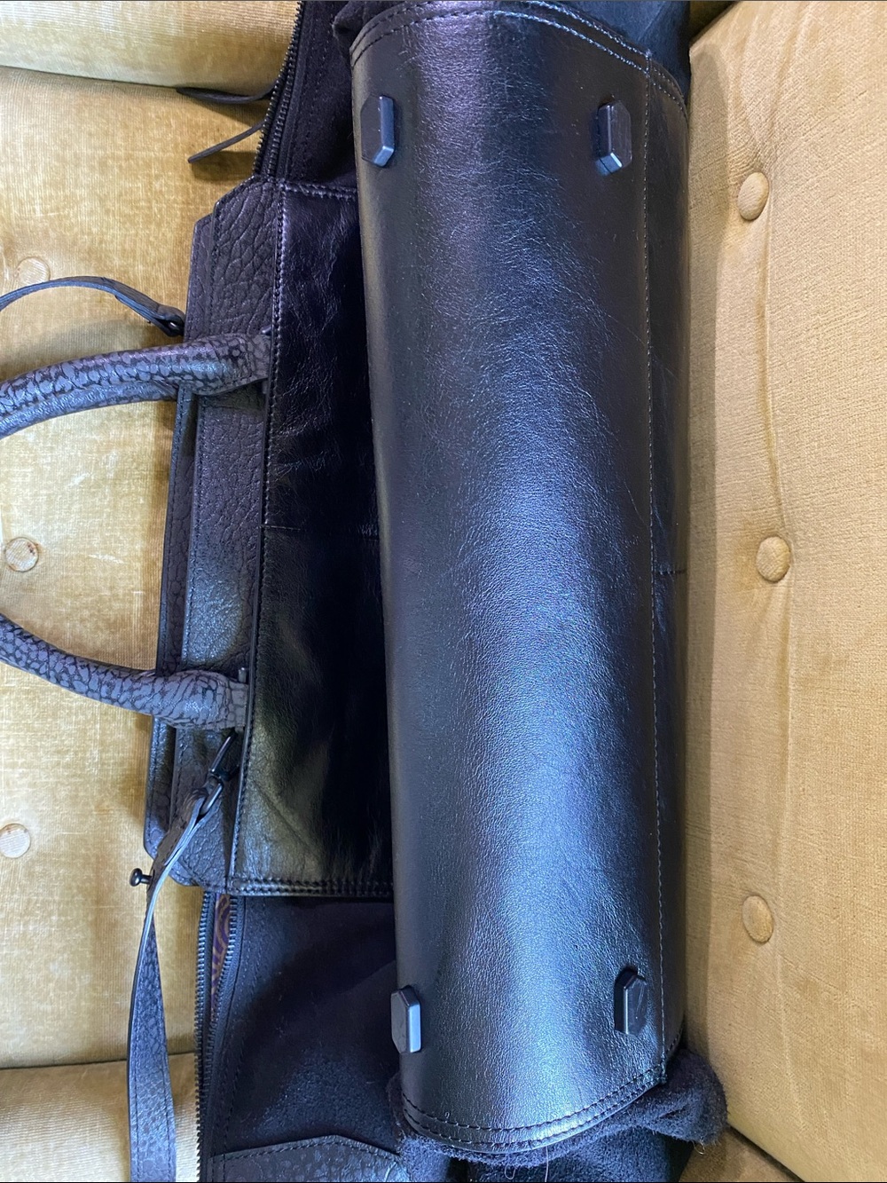 Weekender Liebeskind black leather bag - Picture 4 of 11
